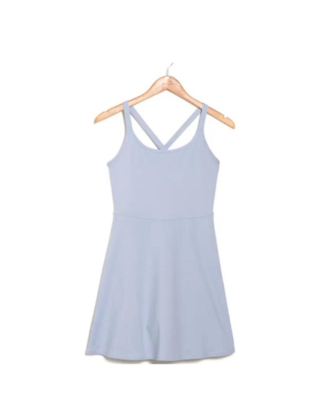 Z by Zella Activewear Tank Tennis Dress with bike shorts blue size S guc
